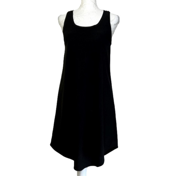 Leith Nordstrom Black Racer Back Scoop Neck Tank Dress - Size XS - Picture 1 of 8